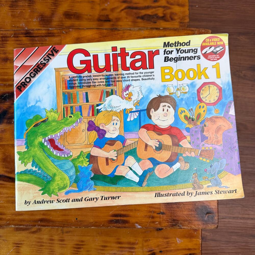 Vintage 2000 Guitar Methods For Young Beginners Book 1 Paperback Sheet Book